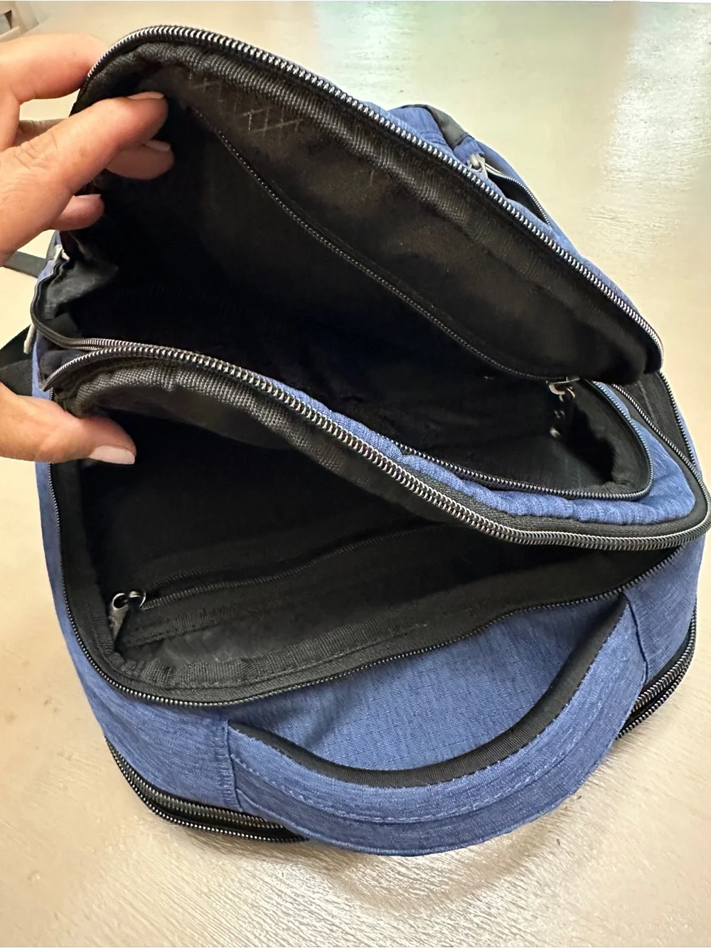 Samsonite Modern Utility Small Laptop Backpack Blue Heather Travel College Bag⁠